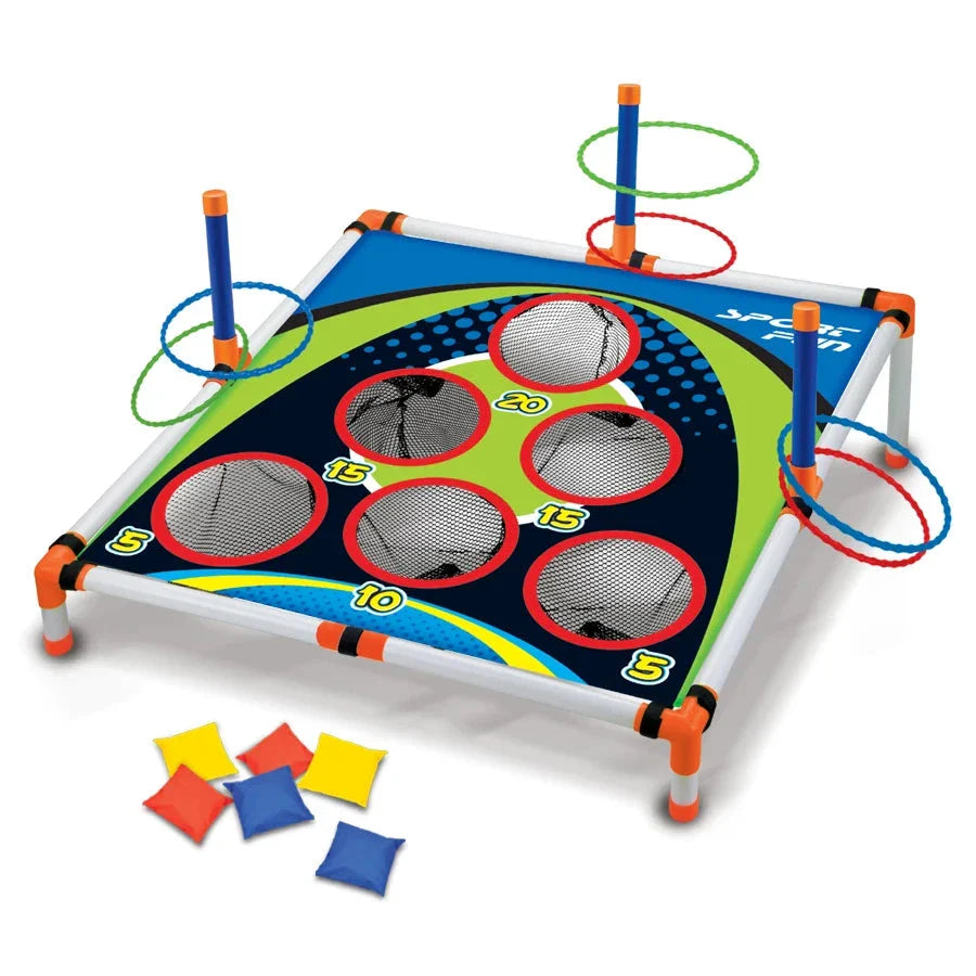 Portable Cornhole Toss Game Set - Easy Assembly Outdoor Yard Game for Kids & Adults