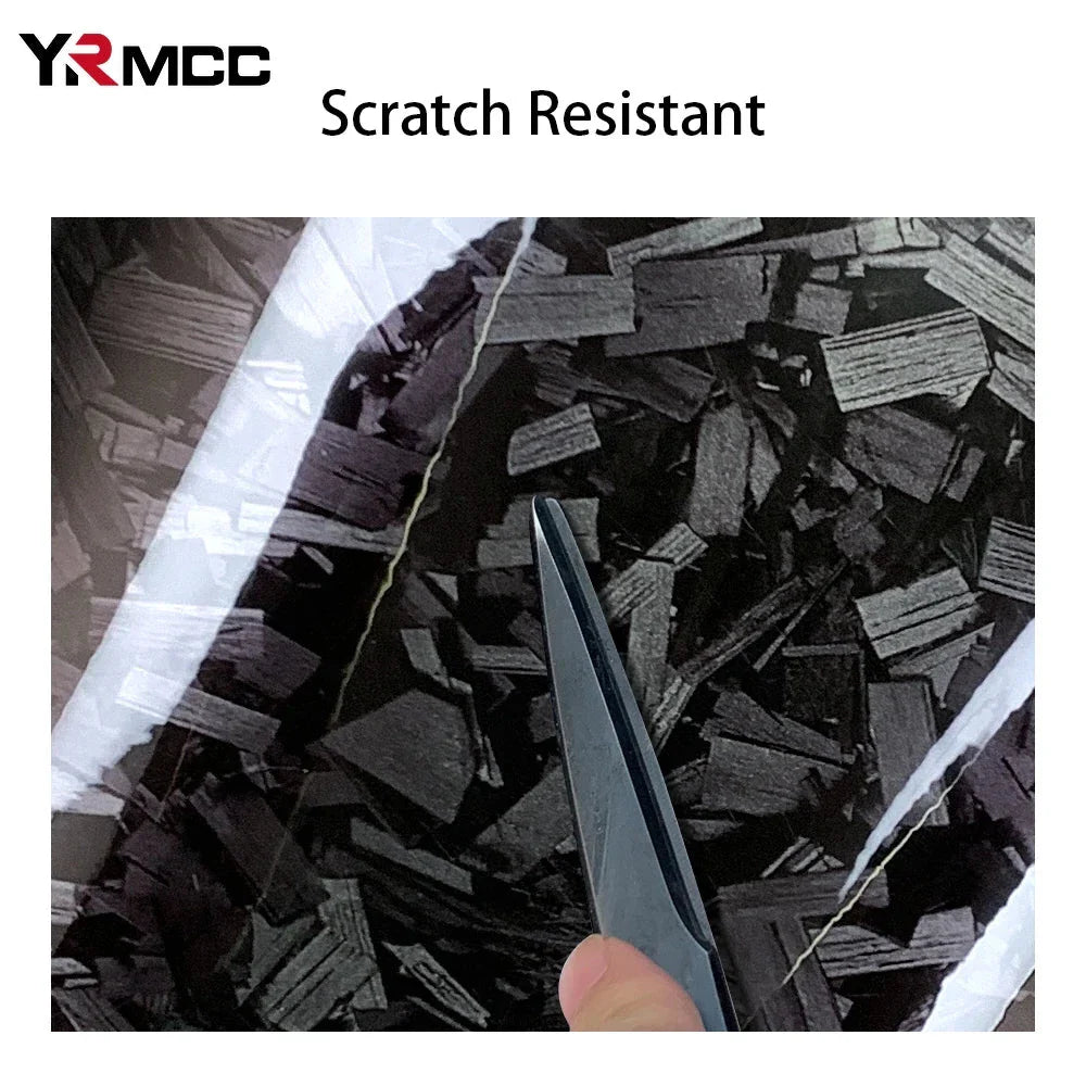 Glossy Black Carbon Fiber Vinyl Wrap Film – 3M Waterproof Car Sticker for DIY Auto Decoration & Protection