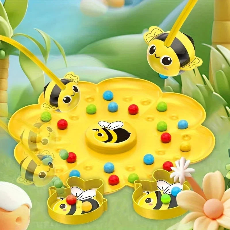 Little Bumblebee Board Game – Educational Puzzle & Fishing Toy for Kids
