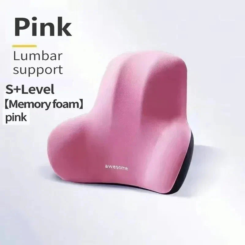 Memory Foam Lumbar Back Cushion for Car, Office & Gaming Chairs