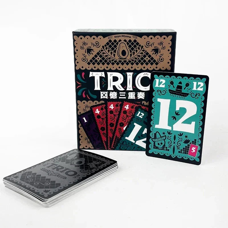 Trio Board Game – Strategic Card Matching Game for Family & Friends