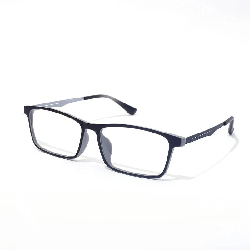 Super Light Rubber Titanium Glasses – Square Prescription Frame Unisex