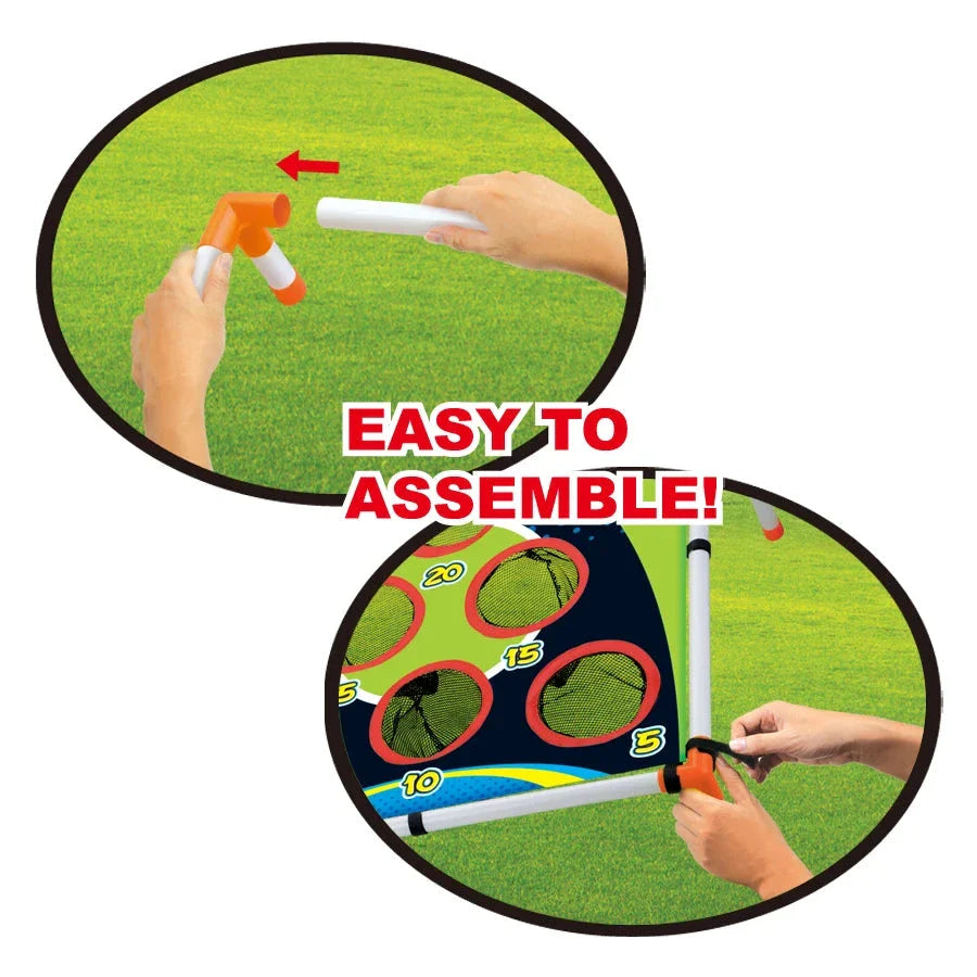 Portable Cornhole Toss Game Set - Easy Assembly Outdoor Yard Game for Kids & Adults