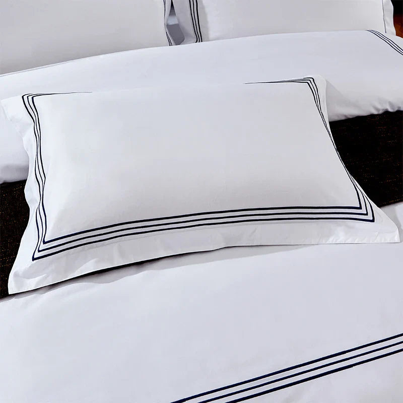 1pc Luxury 100% Egyptian Cotton Embroidery 5 stars Hotel Pillowcases