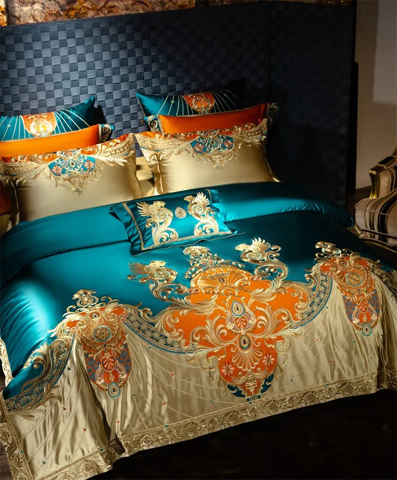 Royal Luxury Comforter Bedding Embroidery Duvet Cover Set 4/6/10Pcs