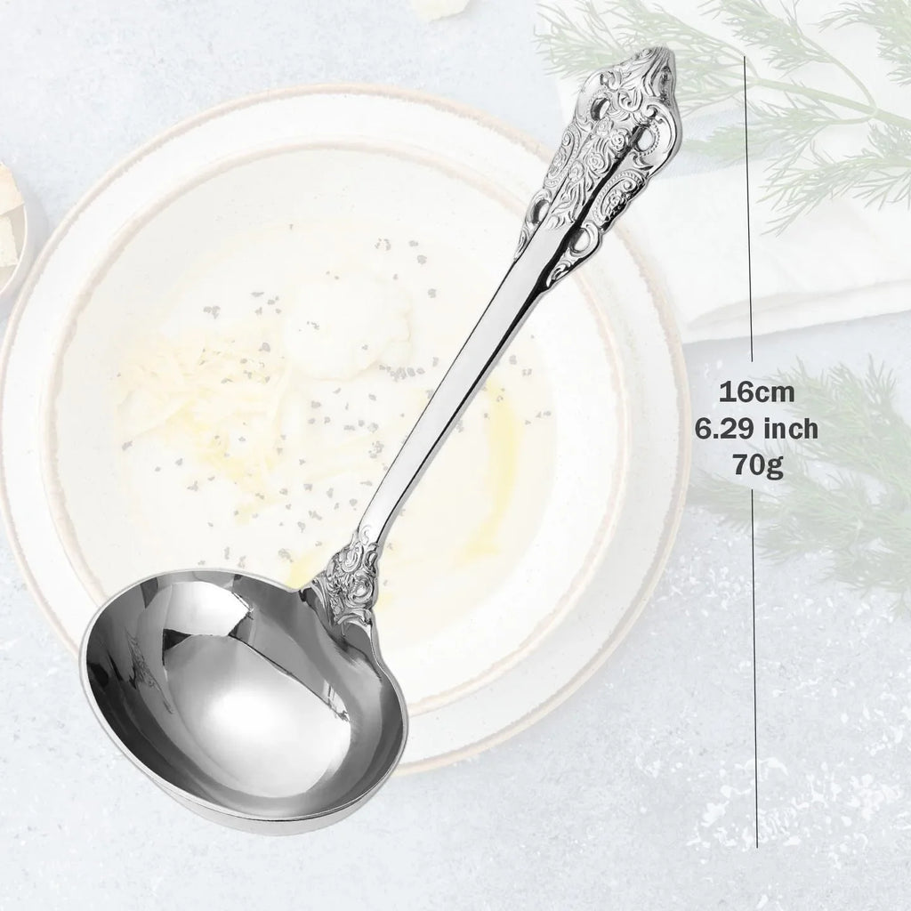 2/3/4/5/6 pieces 6.29 inch mini gravy sauce ladle for mixing and stirring Cereal Sauce Gravy Condiment non cooking soup ladle