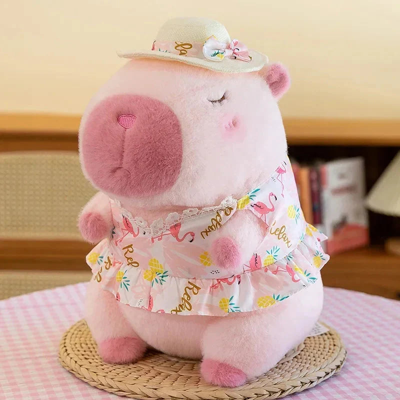 12-32cm Capybara Plush Simulation Capibara Anime Fluffty Toy Cute Doll Stuffed Animals Soft Doll Plush Children Christmas Gift