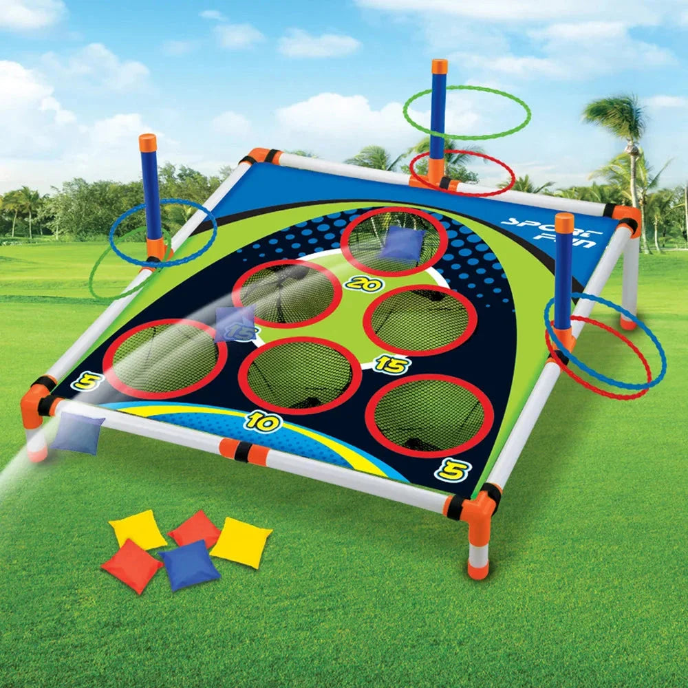 Portable Cornhole Toss Game Set - Easy Assembly Outdoor Yard Game for Kids & Adults