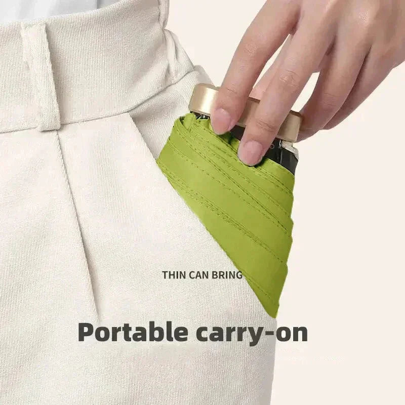 Mini Sun Umbrella – Pocket Folding Rain & UV Protection Parasol