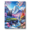 5D Diamond Painting Kit - Aurora Landscape Mosaic, Full Round Drill for DIY Home Decor