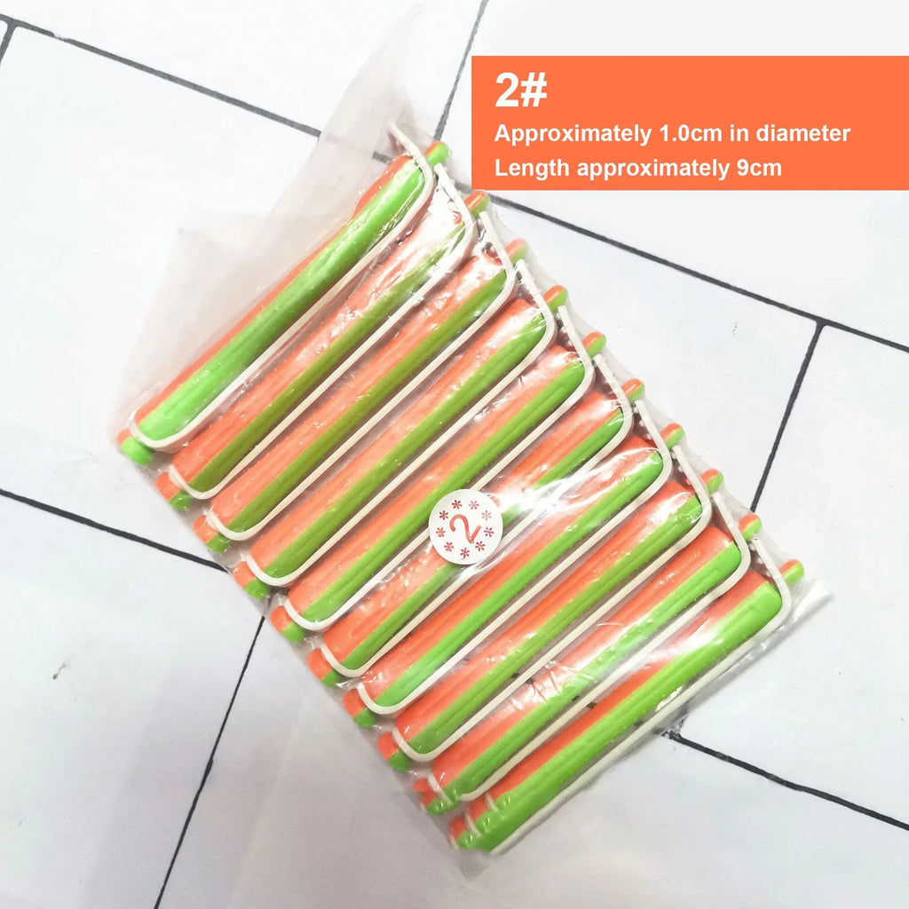 10pcs Heatless Hair Soft Curling Rollers