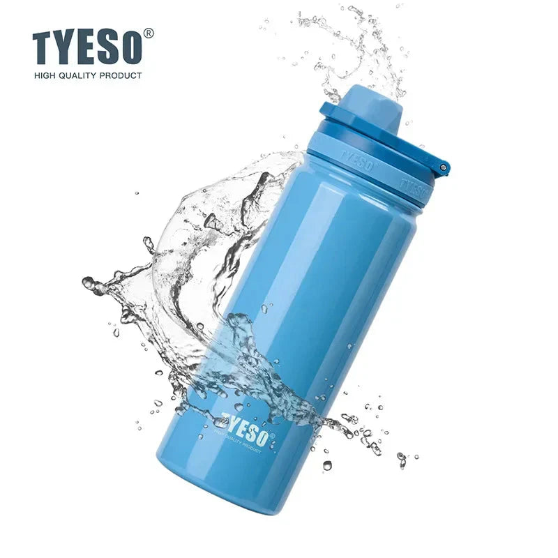 Stainless Steel Insulated Water Bottle (600-1200ml) | Hot & Cold Thermal Tumbler with Handle | Portable Vacuum Flask for Sports & Travel