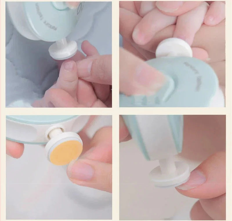 Baby Electric Nail Trimmer – Safe Nail Polisher & Manicure Set for Newborns