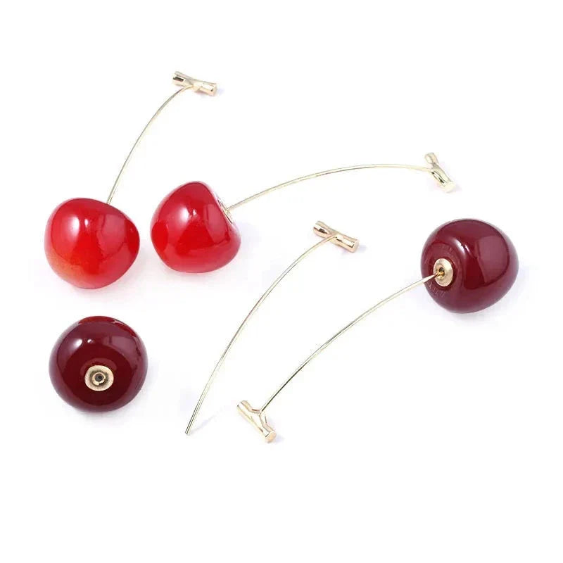 JoJo Bizarre Adventure Cherry Drop Earrings – Anime Cosplay Jewelry