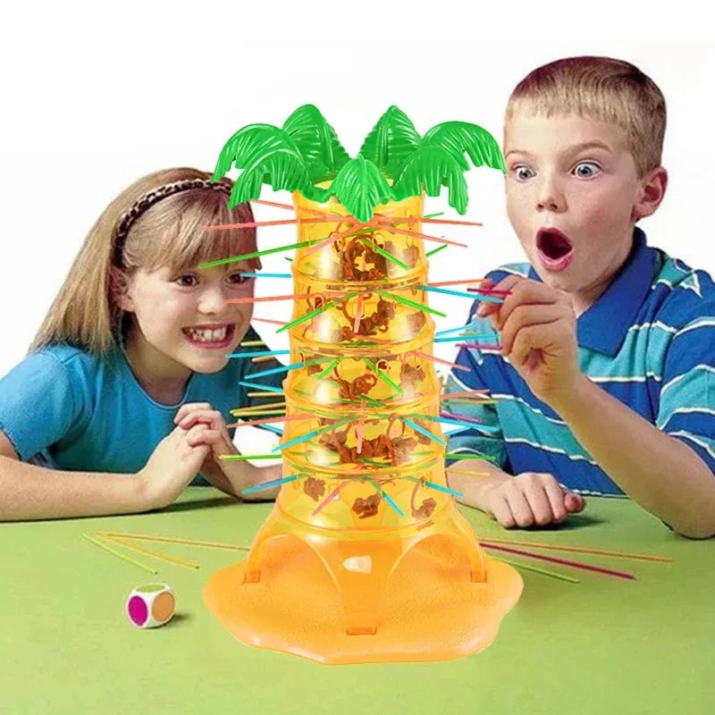 Multiplayer Tabletop Climbing Monkeys Game – Fun Interactive Parent-Child Board Game, Educational Rolling Monkey Toy for Kids