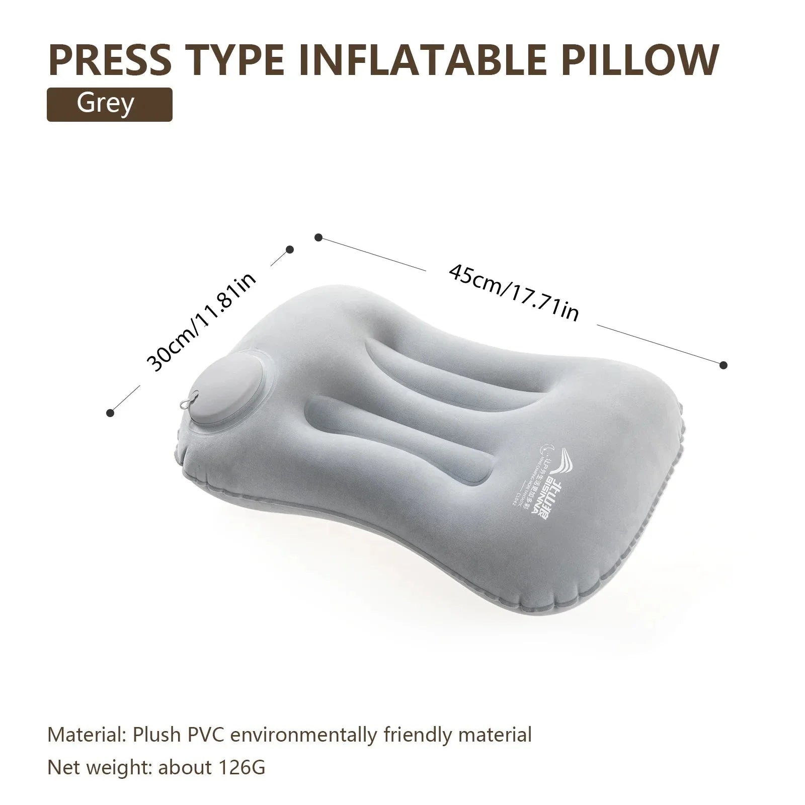 Ultralight Camping Inflatable Pillow – Portable Air Travel Pillow for Neck & Lumbar Support