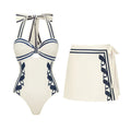Sexy One Piece Swimsuit With Cover Up Hollow Swimwear