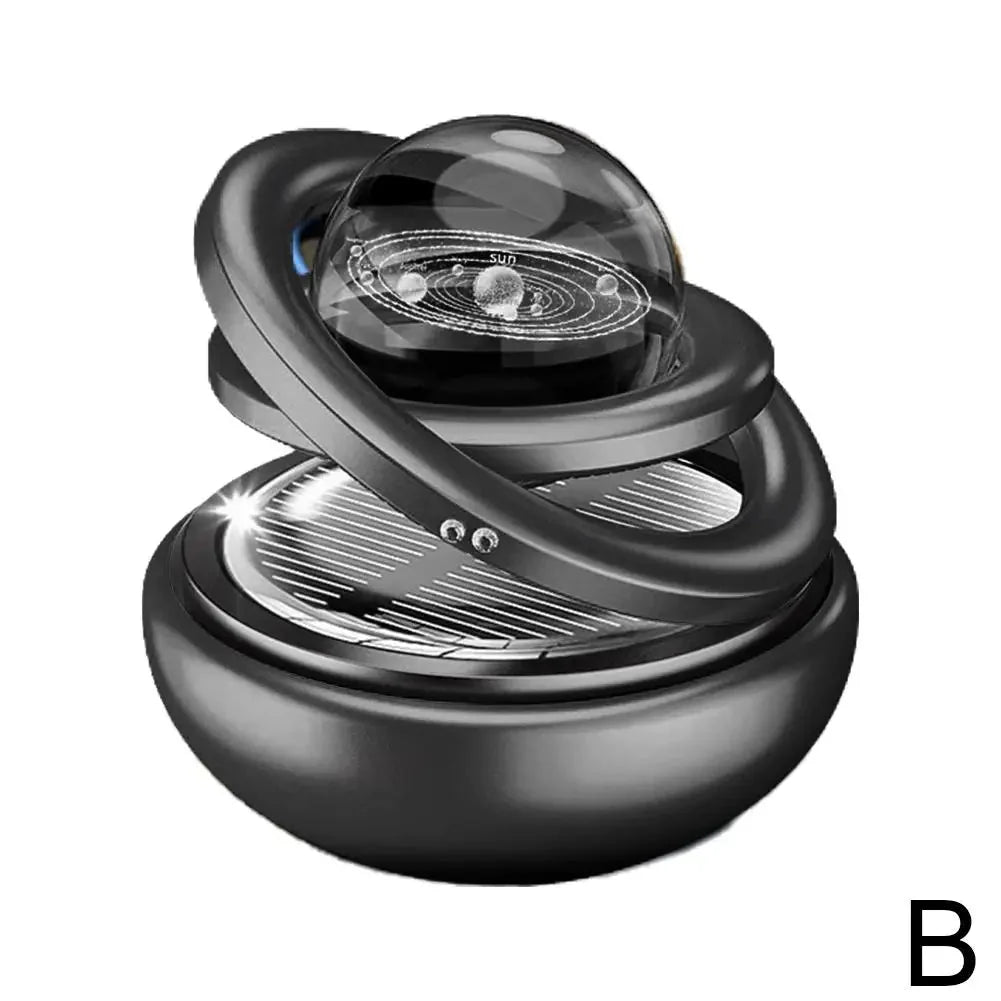 Solar Power Car Perfume – Rotating Aromatherapy Air Freshener & Car Decor