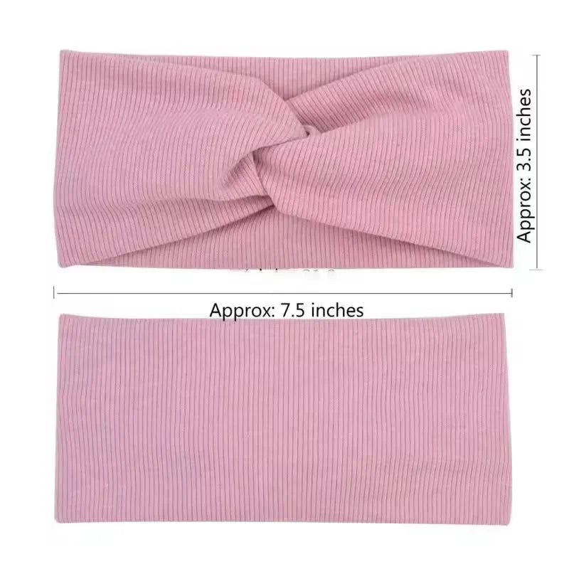 Large Baby Headband for Girls Soft Twisted Knotted Hair Turban