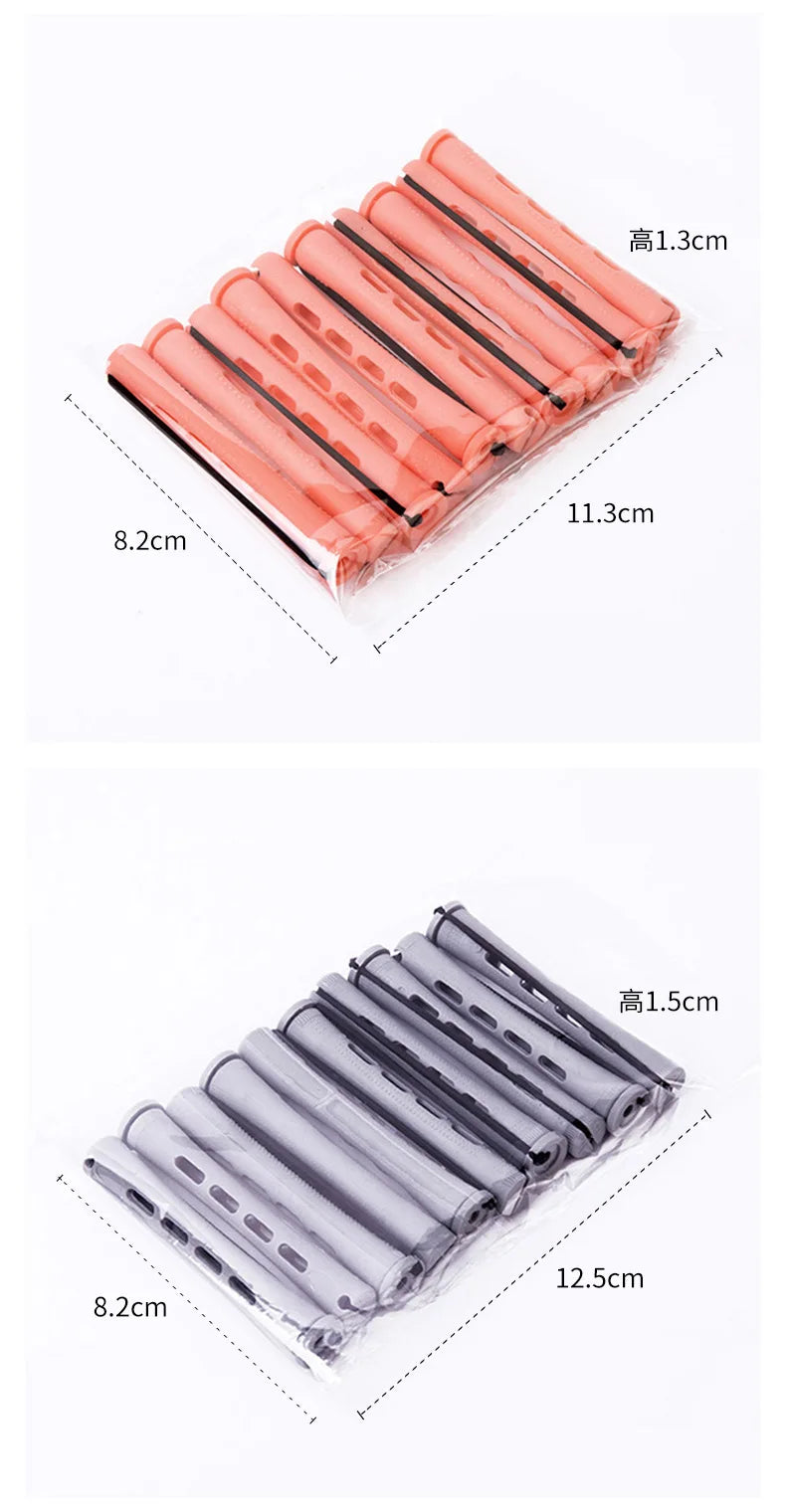 10pcs Heatless Hair Soft Curling Rollers