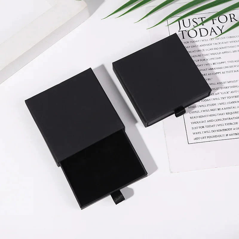 10pcs Kraft Paper Jewelry Boxes for Necklace Bracelet Earrings Gifts