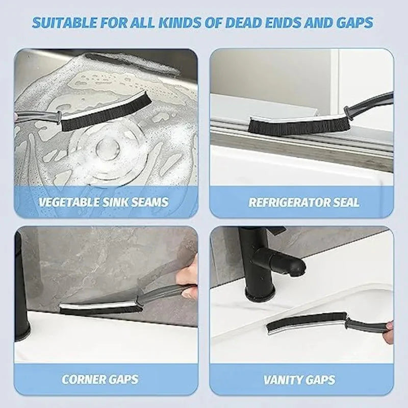 Hard Bristle Crevice Cleaning Brush – Perfect for Tile Joints, Window Tracks, and Seam Cleaning