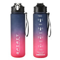 800ML Large Capacity Sports Water Bottle | Leak-Proof BPA-Free Plastic Jug with Straw & Rope for Gym, Outdoor & Travel