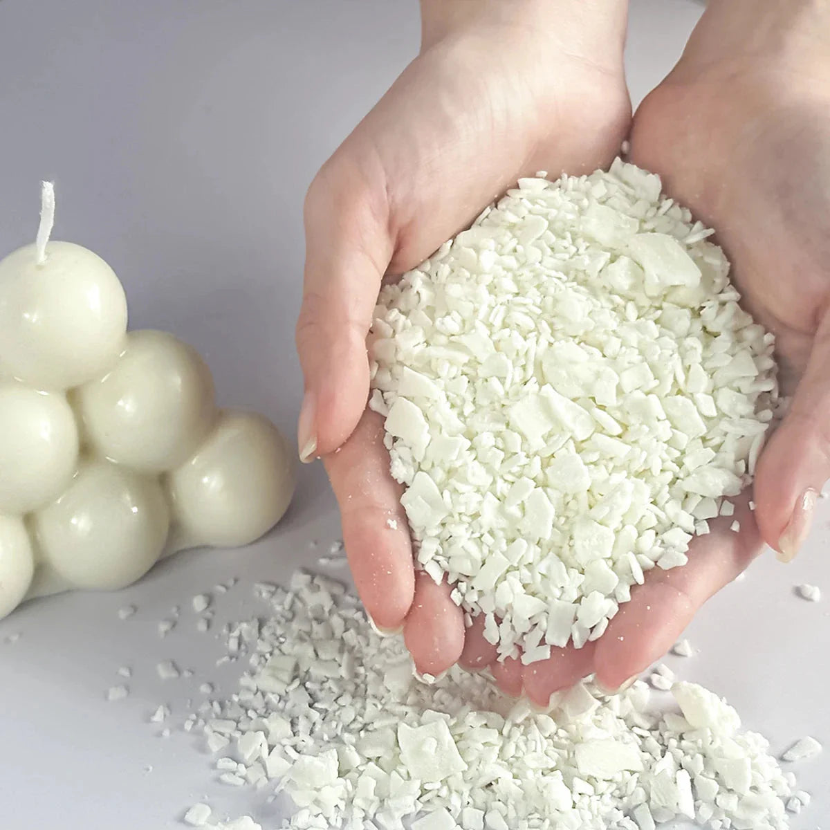 Pure Soy & Paraffin Wax for Candle Making – 250g/500g/1kg Natural Wax Material for DIY Handmade Aromatherapy & Craft Candles