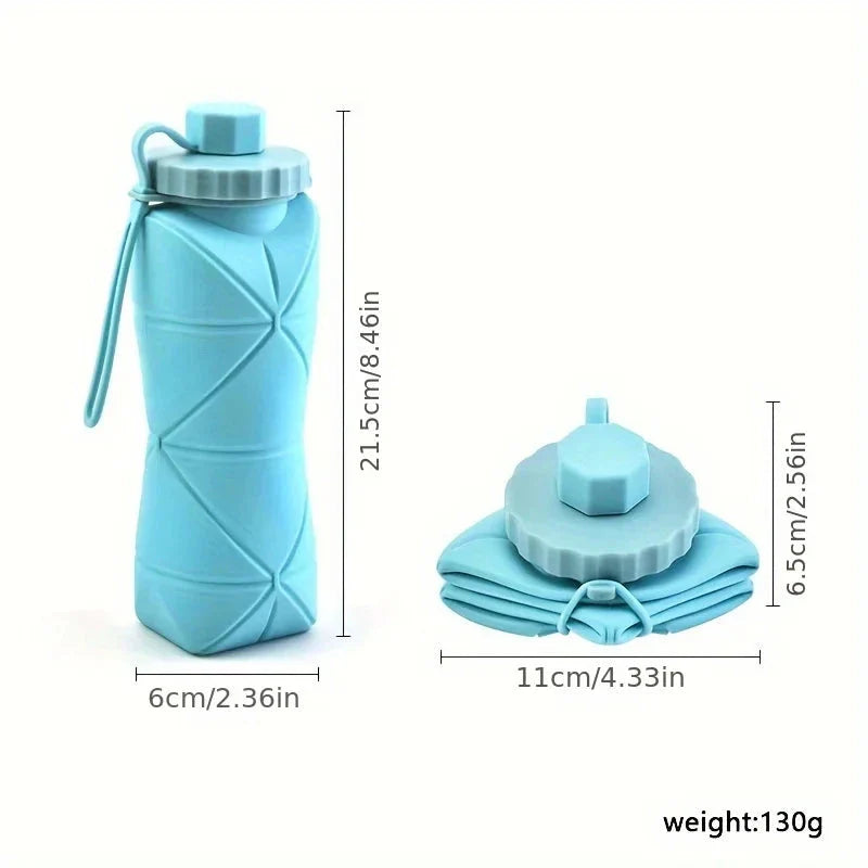 Portable Silicone Folding Water Cup - Scalable Travel Bottle for Outdoors