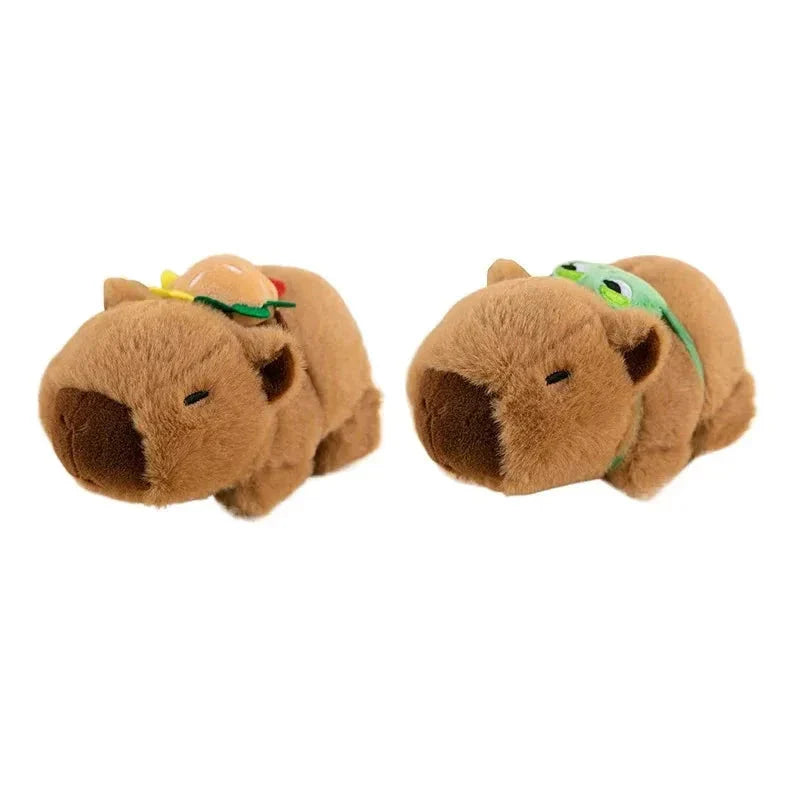Kawaii Capybara Plush Slap Snap Wristband – Funny Kids Toy Bracelet