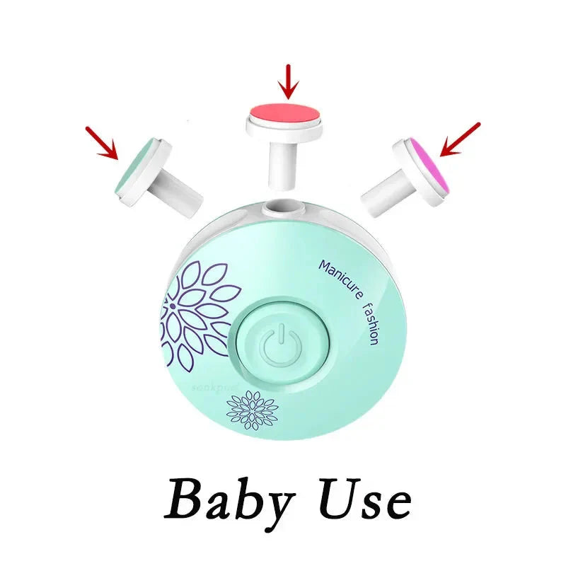Baby Electric Nail Trimmer – Safe Nail Polisher & Manicure Set for Newborns