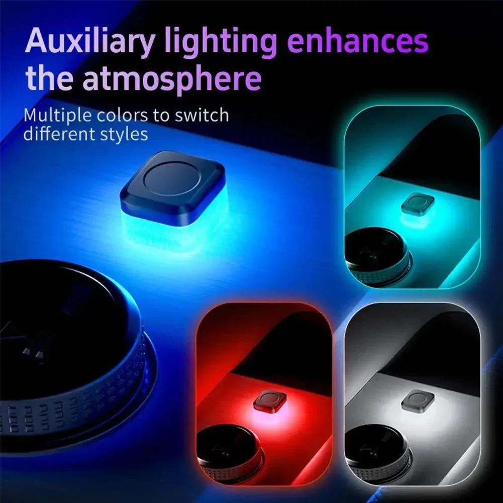 Mini USB LED Car Light – Colorful Interior Atmosphere & Emergency Lamp