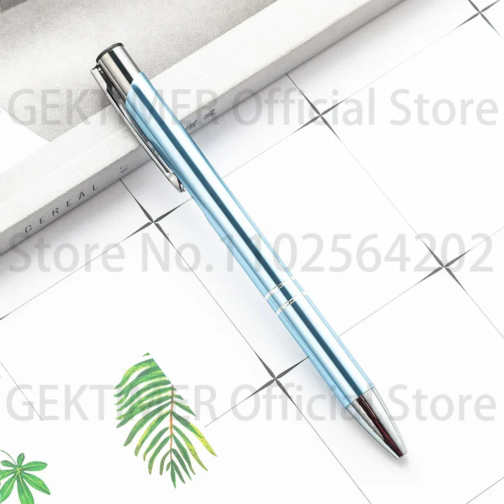 100 50 20 Pcs Custom Ballpoint Pen Metal Pen Support Custom Logo Advertising Personalized Pen Advertising Gift