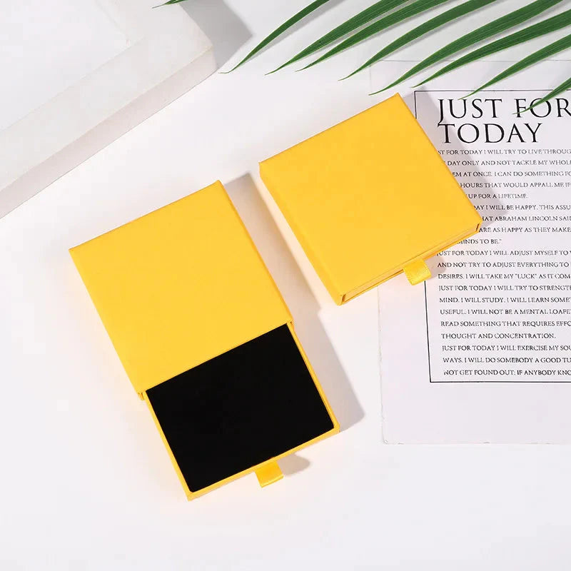 10pcs Kraft Paper Jewelry Boxes for Necklace Bracelet Earrings Gifts