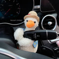 Plush Puppy Car Wiper Decoration - Kawaii Bowknot Dog Ornament for Auto Interior Accessories