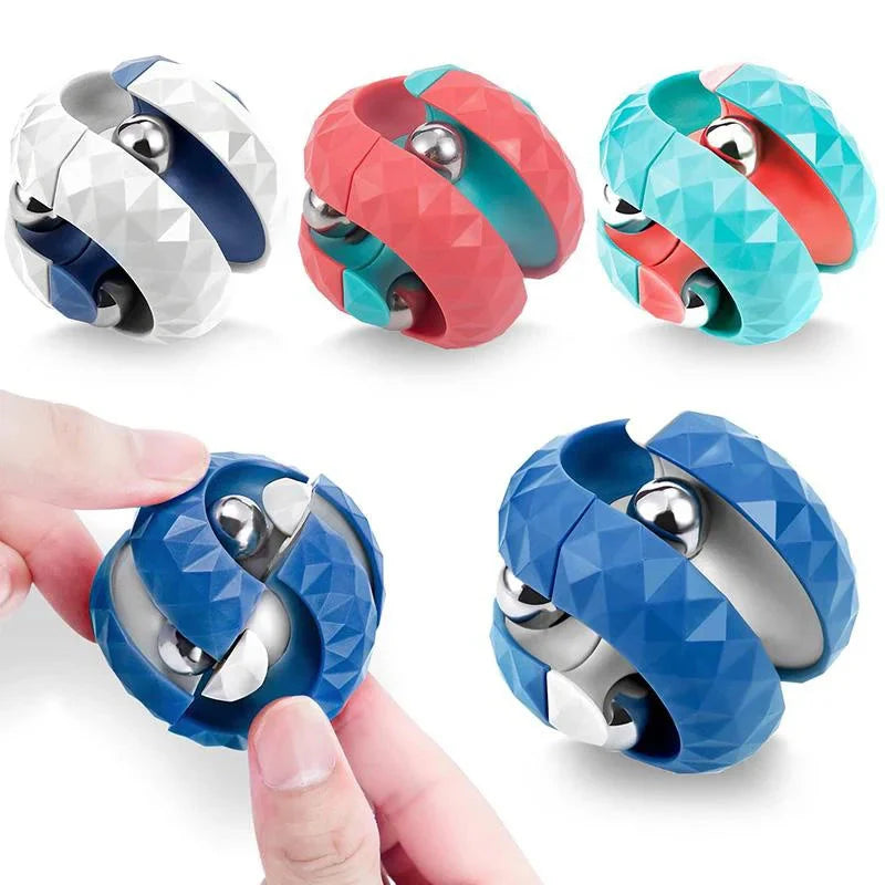 Orbit Ball Fidget Toy – Spinning Cube Stress Relief Puzzle for Kids & Adults