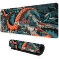 Japanese Dragon XXL Gaming Mouse Pad - Anime Desk Mat for Esports