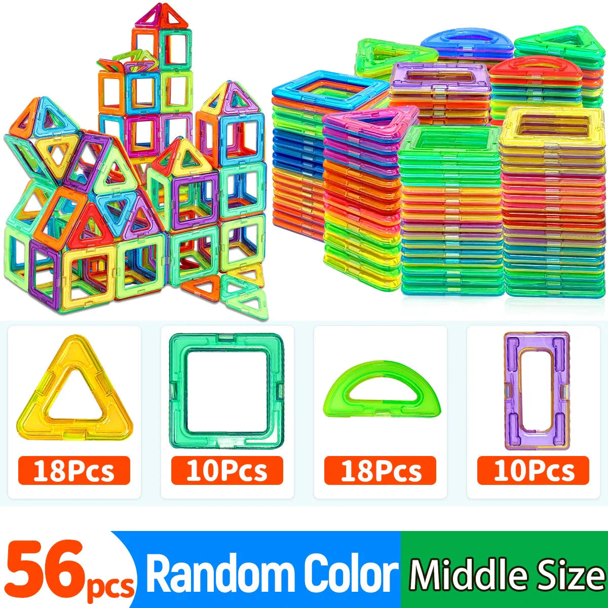 Magnetic Building Blocks - STEM Educational Toys for Kids Aged 4-12