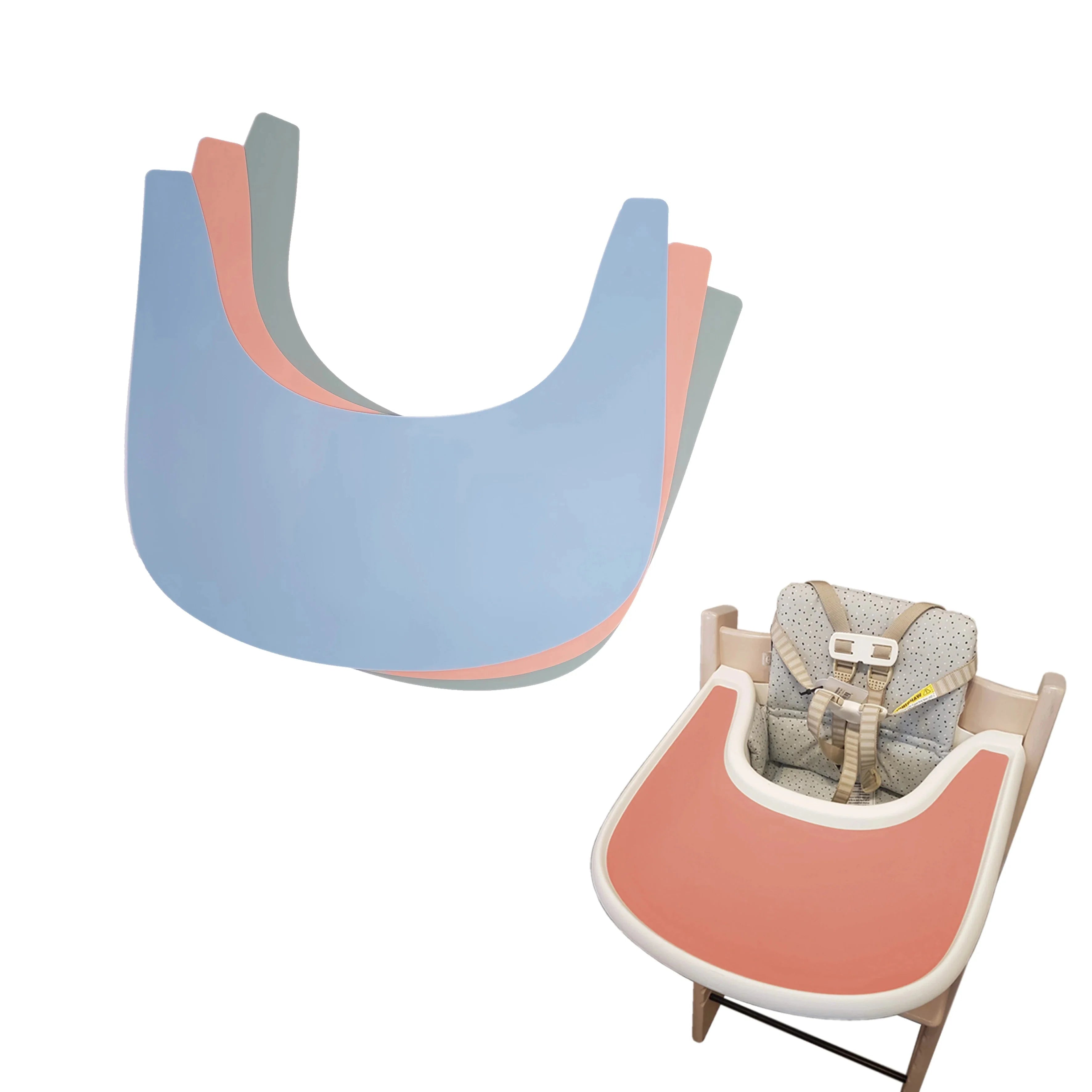 Silicone Baby Feeding Placemat for Highchair Tray