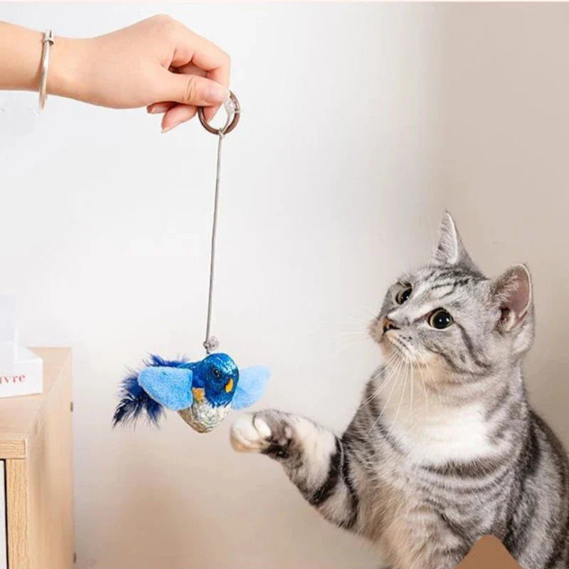 Interactive Bird Toy for Cats – Realistic Sounding Catnip Teaser Toy for Indoor Play & Exercise