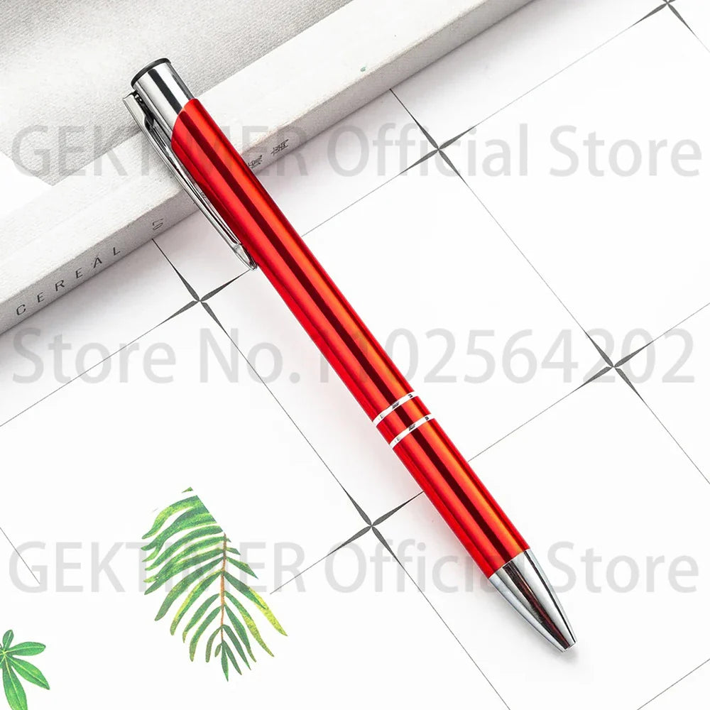 100 50 20 Pcs Custom Ballpoint Pen Metal Pen Support Custom Logo Advertising Personalized Pen Advertising Gift