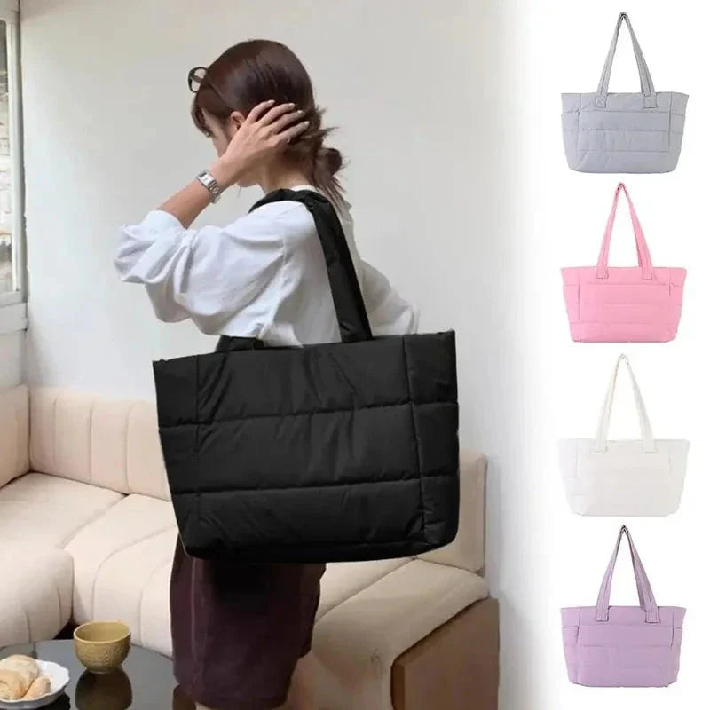 Large Capacity Women’s Tote Bag – Messenger Shoulder Handbag with Pockets