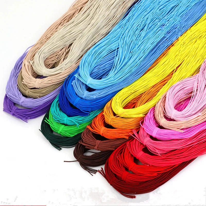 Elastic Thread for Jewelry Making - 1.0mm to 2.5mm, 10 Yards, DIY Beaded Crafting Sewing Accessories