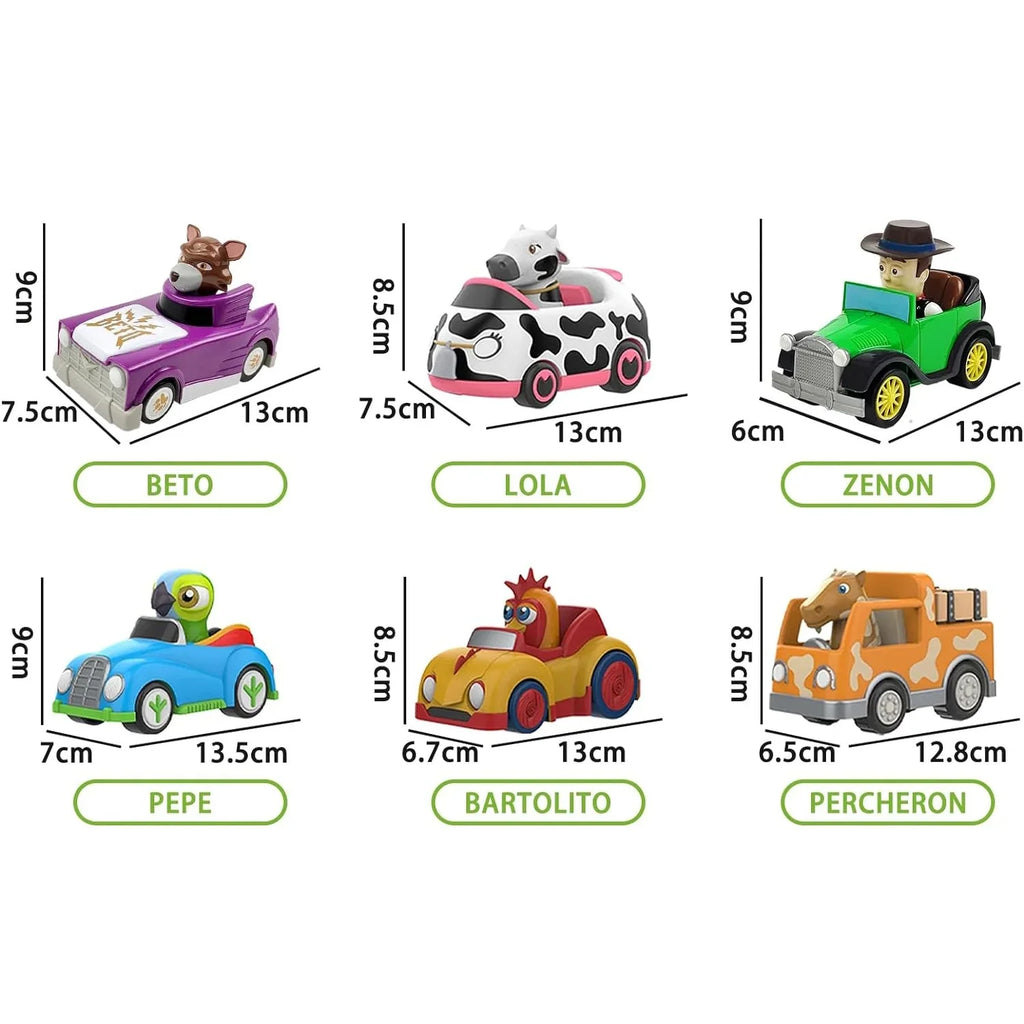 La Granja De Zenon Bartolito Pull Back Car Toy for Kids 1-3 Years