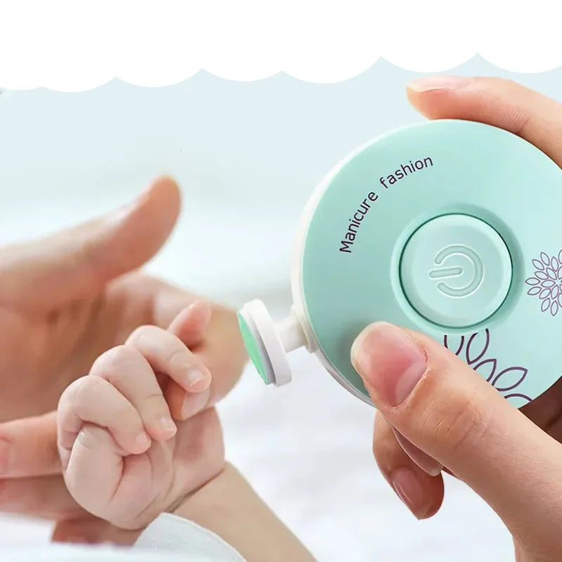 Baby Electric Nail Trimmer – Safe Nail Polisher & Manicure Set for Newborns
