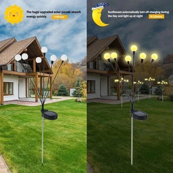 8pcs Solar Firefly Garden Lights – IP65 Waterproof LED Outdoor Lawn & Landscape Lamps