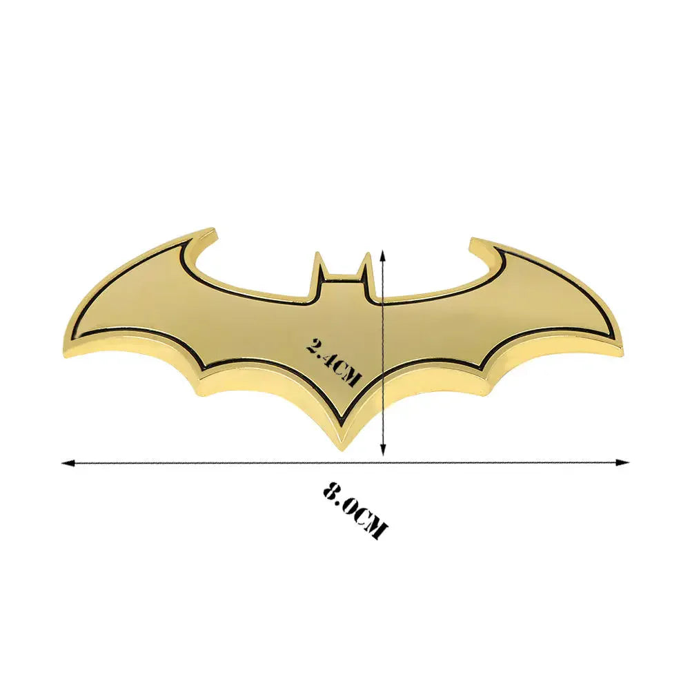 1PC 3D Bat Shape Car Stickers Cool Metal Car Logo Emblem Sticker Decal Motorcycle Automobiles Car Styling Accessories
