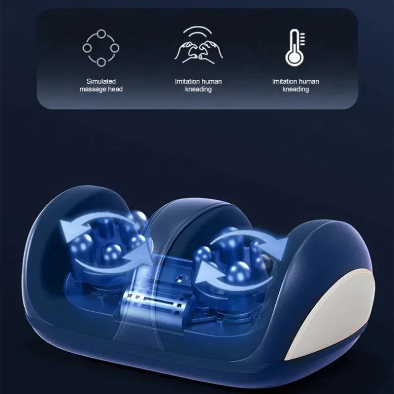 Extra Big Electric Foot Massager – Shiatsu Hot Compress & Leg Roller