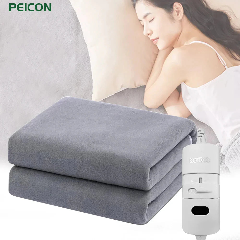 Electric Heating Blanket – Double Body Warmer with Thermostat