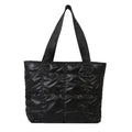 Quilted Cotton Tote Bag – Large Capacity Fashion Ladies Handbag